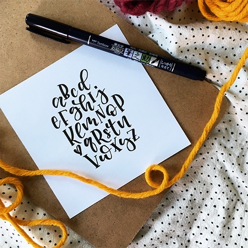 Brushlettering Alphabet